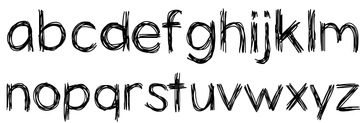 PanicStricken Font LOWERCASE