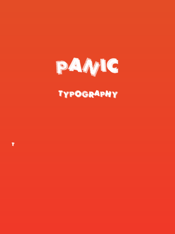 Panic Poster
