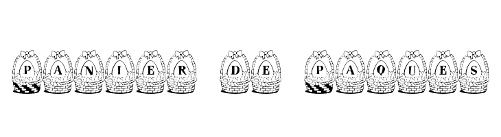 Panier de Paques फ़ॉन्ट