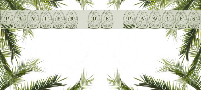 Panier de Paques Font examples