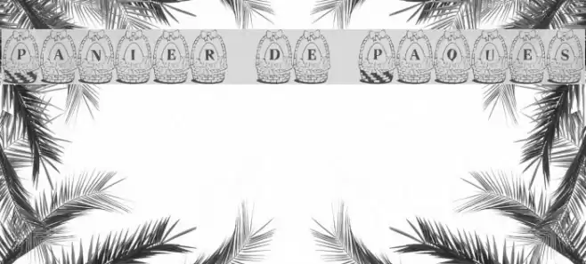 Panier de Paques Font examples