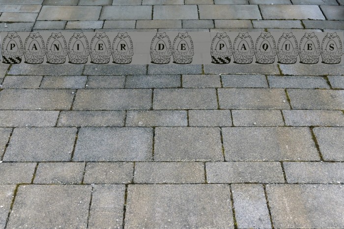 Panier de Paques Font examples