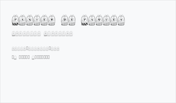 Panier de Paques Business Card