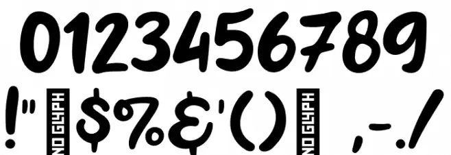 Panipuri Font OTHER CHARS