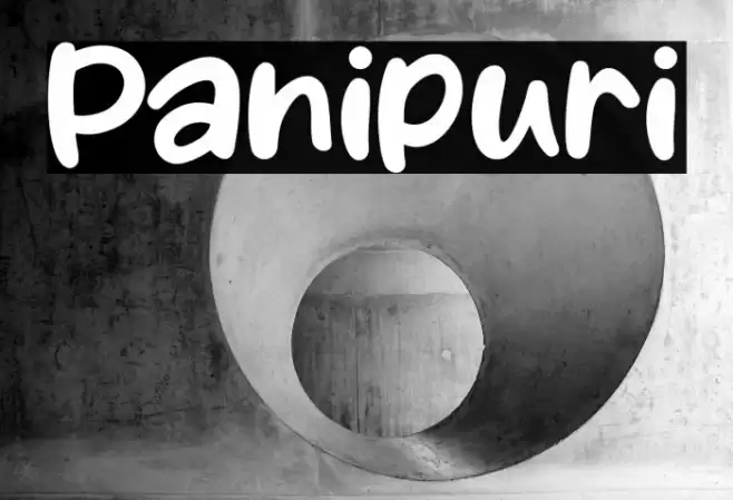 Panipuri Font examples