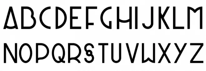 Panique 字体 小写