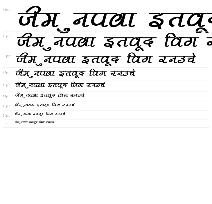 Pankaj Bold Italic Waterfall