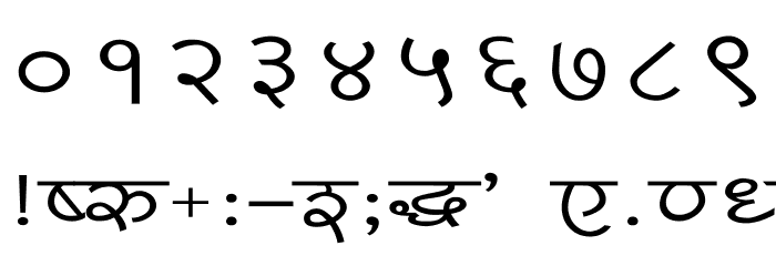 Pankaj Wide Font OTHER CHARS