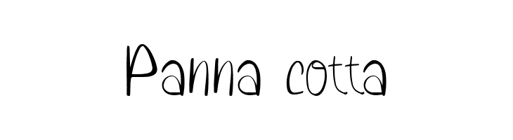 Panna cotta  Free Fonts Download