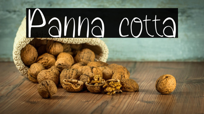 Panna cotta Example 1