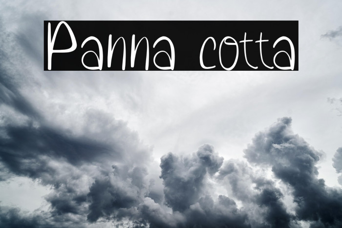 Panna cotta Example 2