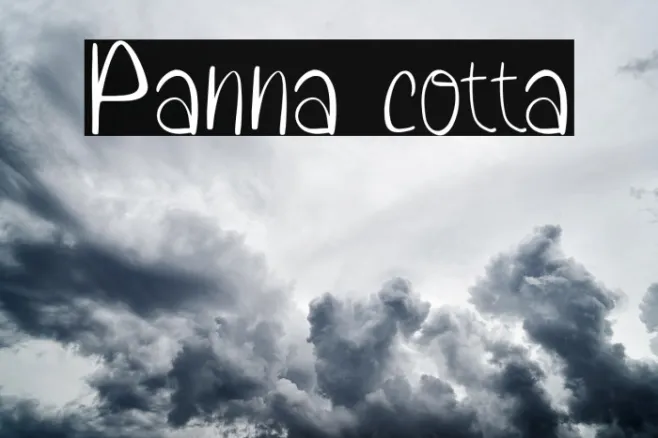 Panna cotta Example 2