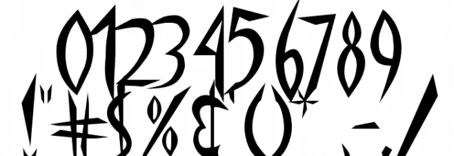 Panophobia Font Alte caractere