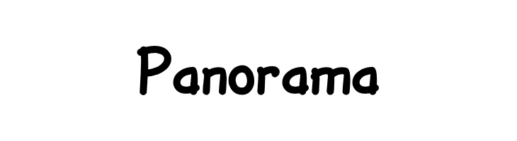 Panorama  Frei Schriftart Herunterladen