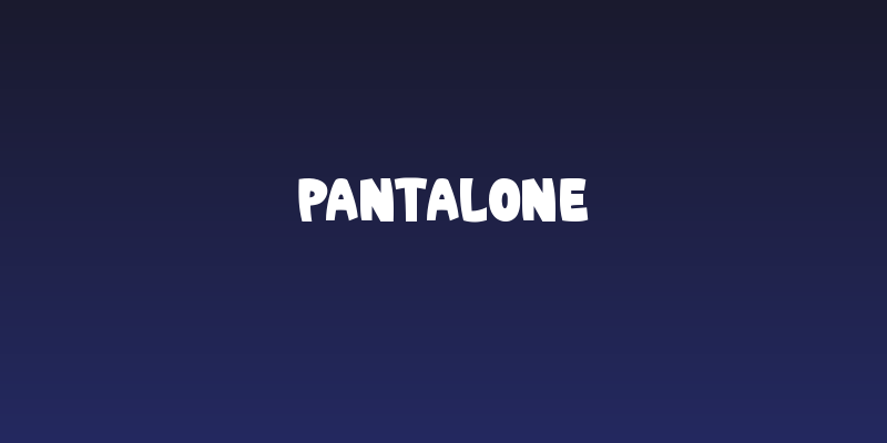 Pantalone Social Header