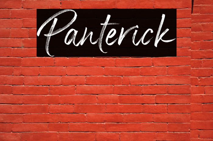Panterick Font examples