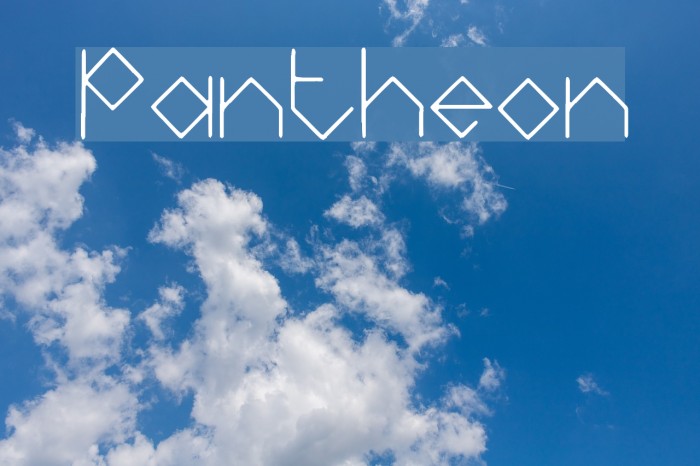 Pantheon Font examples