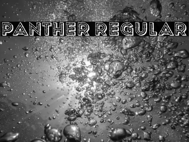 Panther Regular Fuentes examples