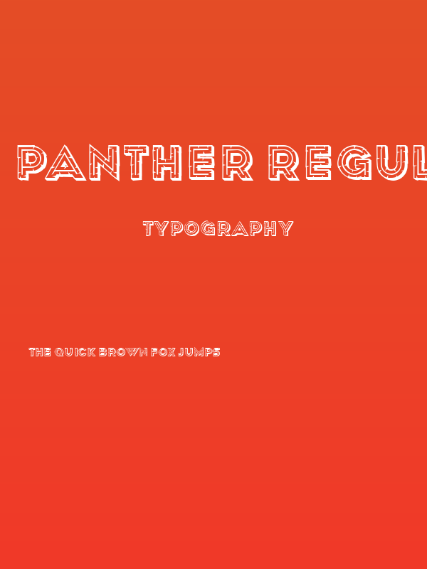 Panther Regular Poster