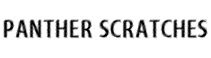 Panther Scratches Font