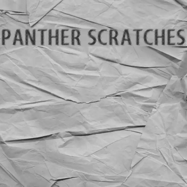 Panther Scratches Font examples
