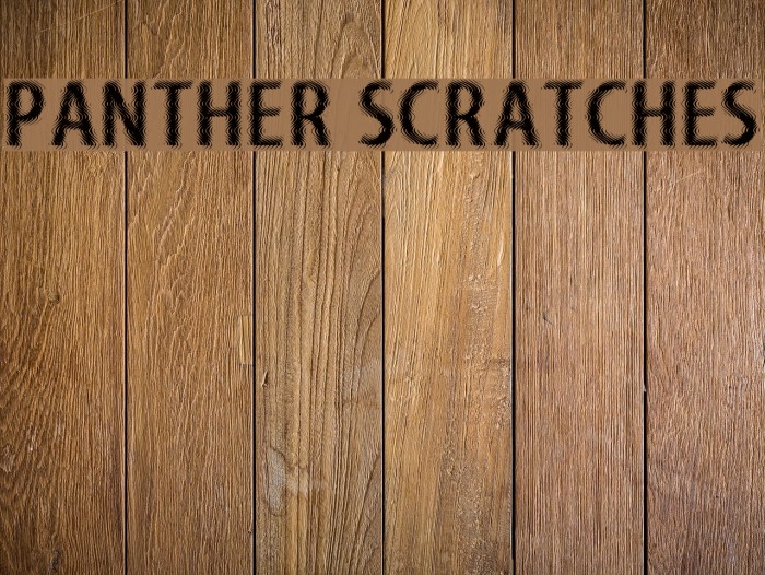Panther Scratches Polices examples