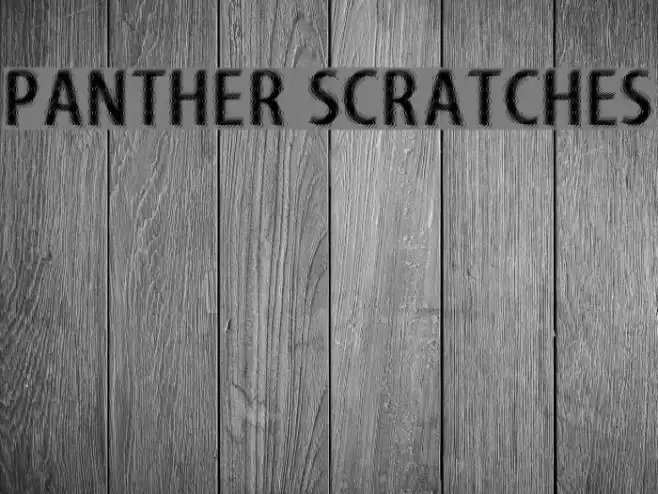 Panther Scratches Font examples
