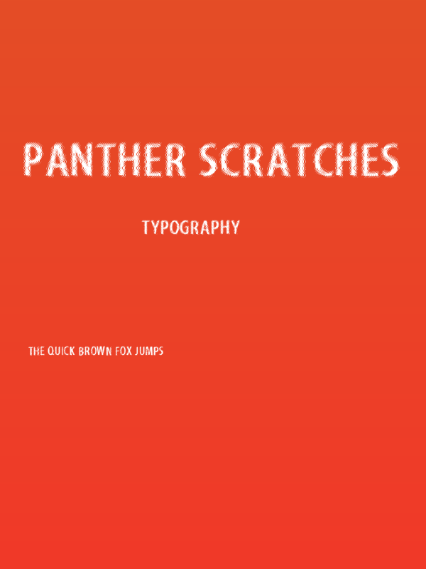 Panther Scratches Poster