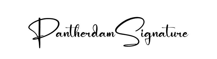 Pantherdam Signature  Frei Schriftart Herunterladen