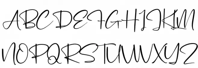 Pantherdam Signature Font Litere mari