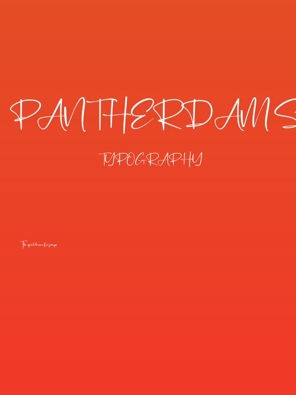 Pantherdam Signature Poster