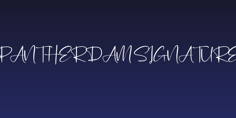 Pantherdam Signature Social Header