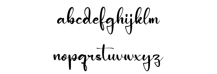 Pantherdam Signature Font LOWERCASE