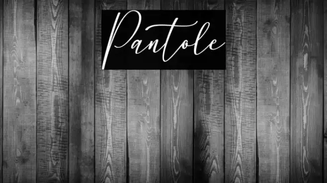 Pantole Font examples