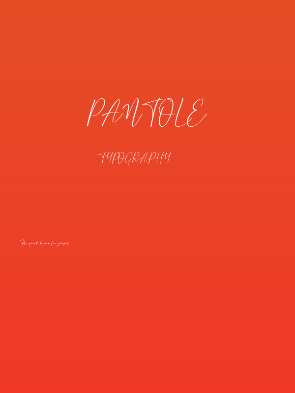 Pantole Poster