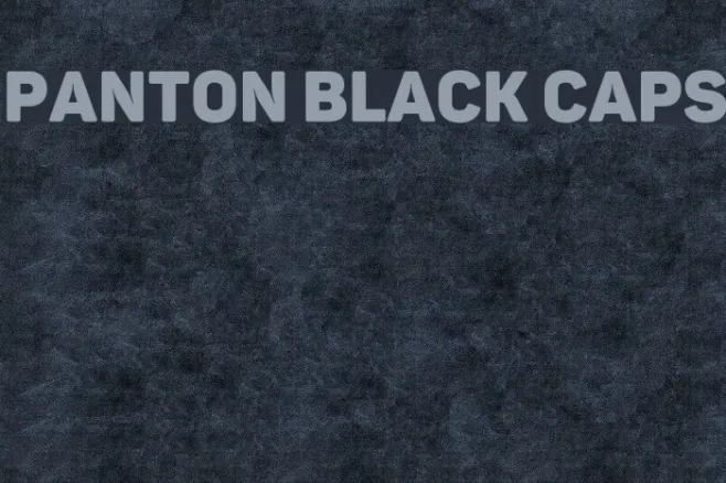 Panton Black Caps Example 2