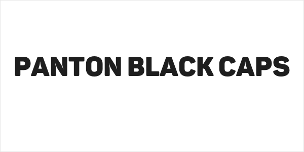 Panton Black Caps Logo