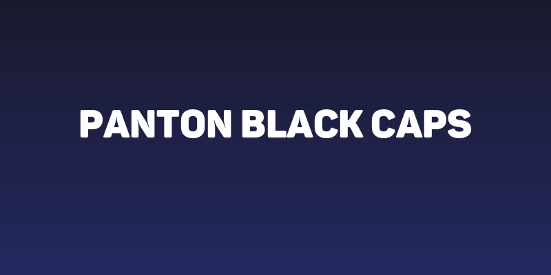 Panton Black Caps Social Header
