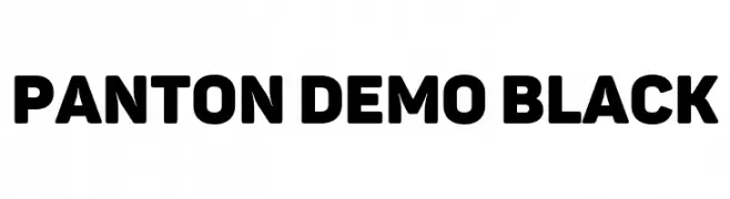 Panton Demo Black  Frei Schriftart Herunterladen