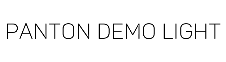 Panton Demo Light  免费字体下载