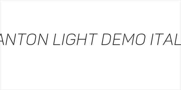 Panton Light Demo Italic Logo
