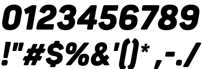 Panton Narrow Demo Black Italic Font OTHER CHARS