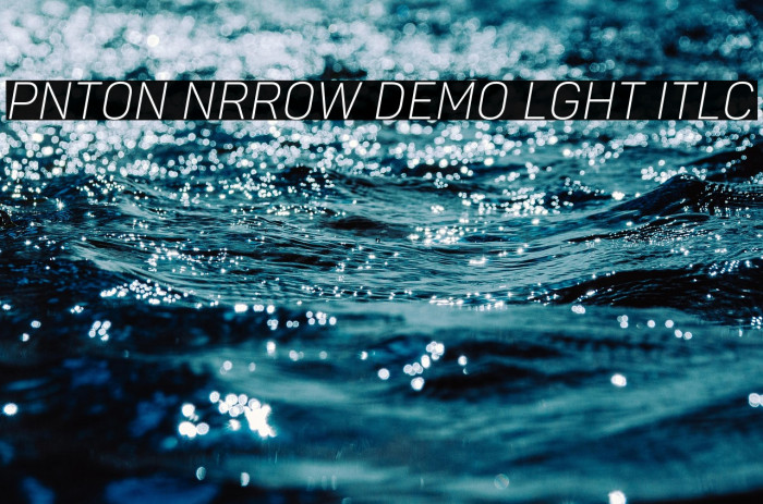 Panton Narrow Demo Light Italic Example 3