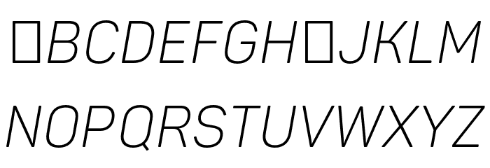 Panton Narrow Demo Light Italic Font LOWERCASE