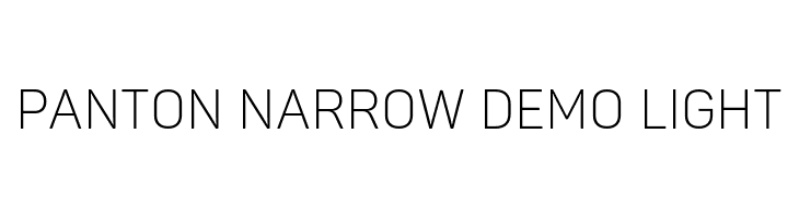 Panton Narrow Demo Light  font caratteri gratis
