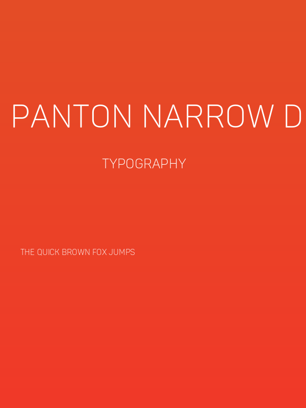 Panton Narrow Demo Light Poster