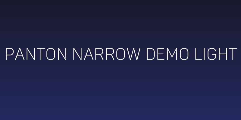 Panton Narrow Demo Light Social Header