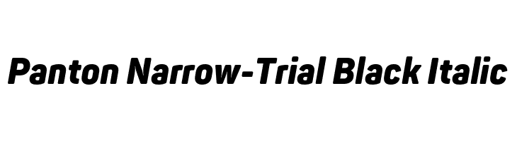 Panton Narrow-Trial Black Italic  नि: शुल्क फ़ॉन्ट्स डाउनलोड