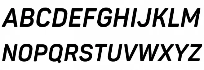 Panton Narrow-Trial Bold Italic Fonte MAIÚSCULAS