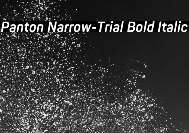 Panton Narrow-Trial Bold Italic Font examples